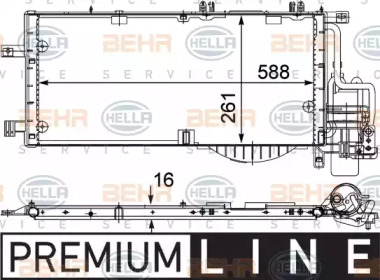 Конденсатор BEHR HELLA SERVICE 8FC 351 301-201