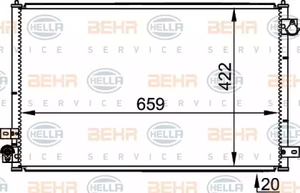 Конденсатор BEHR HELLA SERVICE 8FC 351 301-231