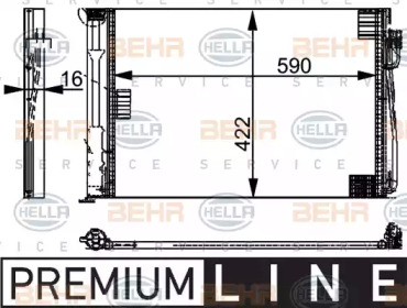 Конденсатор BEHR HELLA SERVICE 8FC 351 301-321