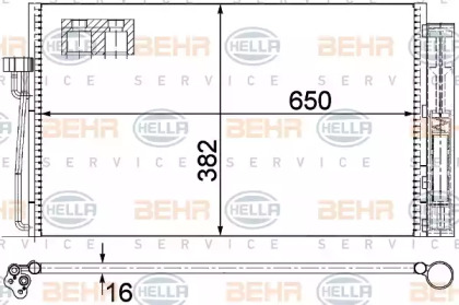 Конденсатор BEHR HELLA SERVICE 8FC 351 301-334