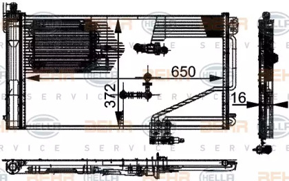 Конденсатор BEHR HELLA SERVICE 8FC 351 301-344