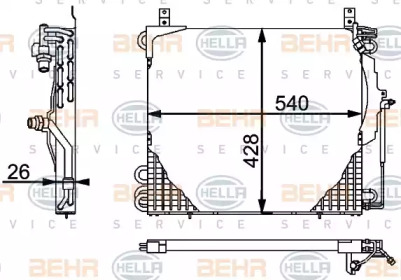 Конденсатор BEHR HELLA SERVICE 8FC 351 301-481