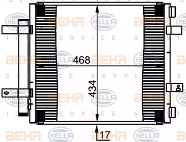 Конденсатор BEHR HELLA SERVICE 8FC 351 301-591