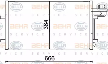 Конденсатор BEHR HELLA SERVICE 8FC 351 301-734