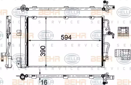 Конденсатор BEHR HELLA SERVICE 8FC 351 301-764