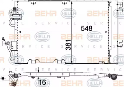 Конденсатор BEHR HELLA SERVICE 8FC 351 301-774