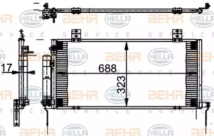 Конденсатор BEHR HELLA SERVICE 8FC 351 301-781