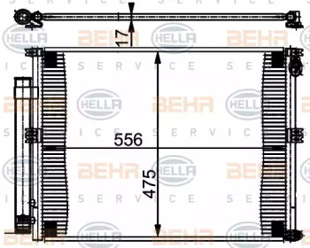 Конденсатор BEHR HELLA SERVICE 8FC 351 301-791