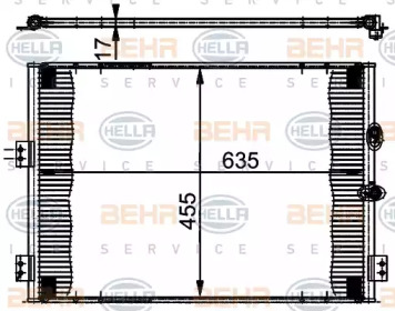 Конденсатор BEHR HELLA SERVICE 8FC 351 302-071