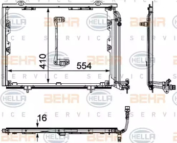 Конденсатор BEHR HELLA SERVICE 8FC 351 302-151