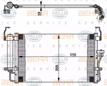 Конденсатор BEHR HELLA SERVICE 8FC 351 302-161