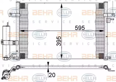 Конденсатор BEHR HELLA SERVICE 8FC 351 302-191