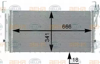 Конденсатор BEHR HELLA SERVICE 8FC 351 302-331