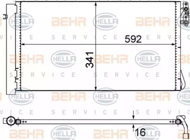 Конденсатор BEHR HELLA SERVICE 8FC 351 302-624