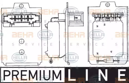 Резистор BEHR HELLA SERVICE 9ML 351 303-261