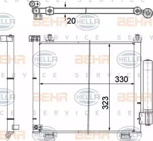 Конденсатор BEHR HELLA SERVICE 8FC 351 303-471