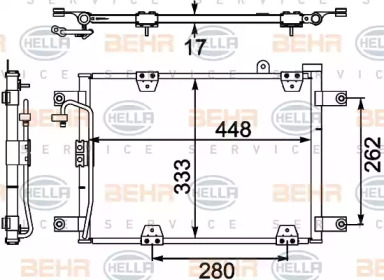 Конденсатор BEHR HELLA SERVICE 8FC 351 303-781