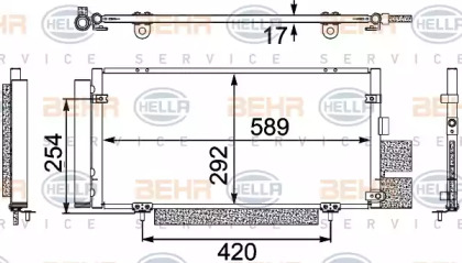 Конденсатор BEHR HELLA SERVICE 8FC 351 304-121