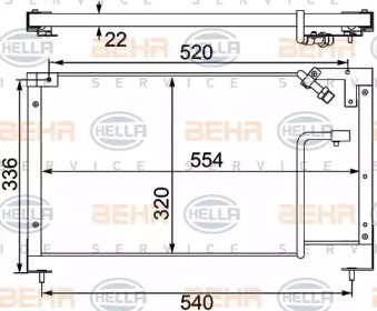 Конденсатор BEHR HELLA SERVICE 8FC 351 304-171