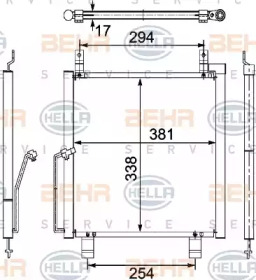 Конденсатор BEHR HELLA SERVICE 8FC 351 304-191