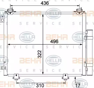 Конденсатор BEHR HELLA SERVICE 8FC 351 304-221