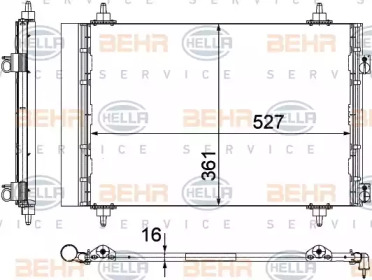 Конденсатор BEHR HELLA SERVICE 8FC 351 304-271