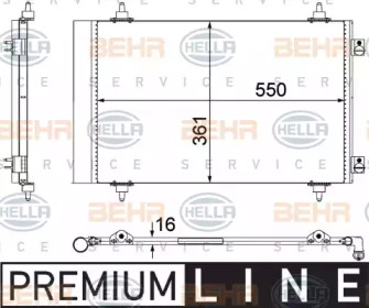 Конденсатор BEHR HELLA SERVICE 8FC 351 304-281