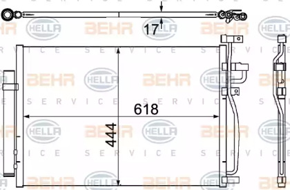 Конденсатор BEHR HELLA SERVICE 8FC 351 304-311