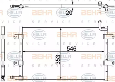 Конденсатор BEHR HELLA SERVICE 8FC 351 304-321