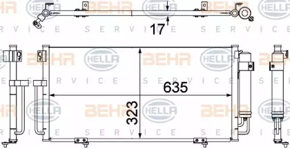 Конденсатор BEHR HELLA SERVICE 8FC 351 304-391