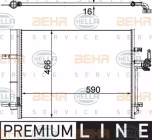 Конденсатор BEHR HELLA SERVICE 8FC 351 304-491