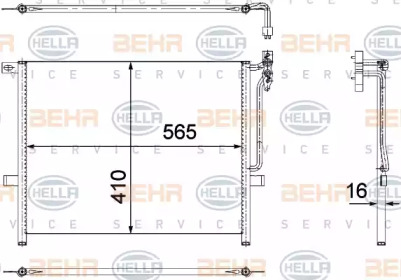 Конденсатор BEHR HELLA SERVICE 8FC 351 304-511