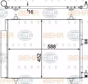 Конденсатор BEHR HELLA SERVICE 8FC 351 305-221