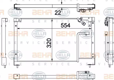 Конденсатор BEHR HELLA SERVICE 8FC 351 306-131