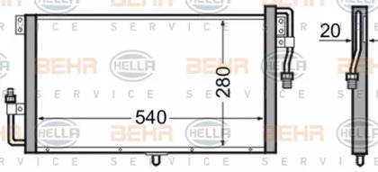 Конденсатор BEHR HELLA SERVICE 8FC 351 306-401