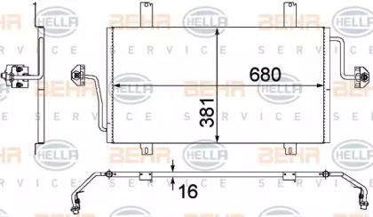 Конденсатор BEHR HELLA SERVICE 8FC 351 306-531