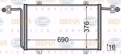 Конденсатор BEHR HELLA SERVICE 8FC 351 306-541