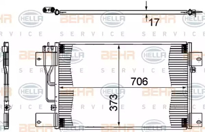 Конденсатор BEHR HELLA SERVICE 8FC 351 307-361