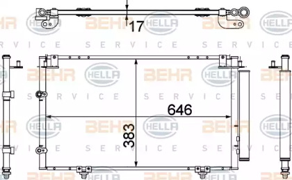 Конденсатор BEHR HELLA SERVICE 8FC 351 307-391