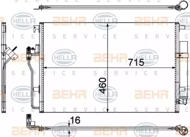 Конденсатор BEHR HELLA SERVICE 8FC 351 307-641