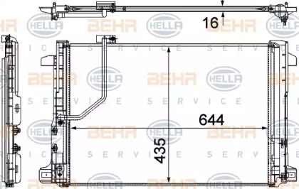 Конденсатор BEHR HELLA SERVICE 8FC 351 307-651