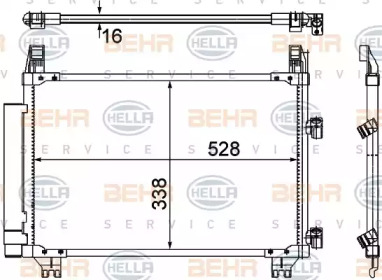 Конденсатор BEHR HELLA SERVICE 8FC 351 307-661