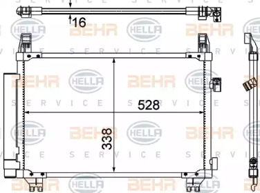 Конденсатор BEHR HELLA SERVICE 8FC 351 307-671