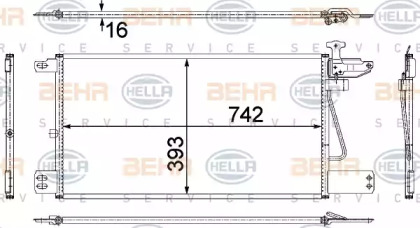 Конденсатор BEHR HELLA SERVICE 8FC 351 307-721