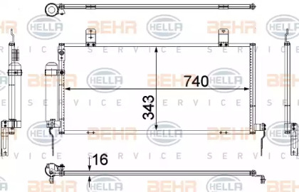 Конденсатор BEHR HELLA SERVICE 8FC 351 307-731