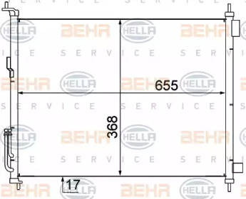 Конденсатор BEHR HELLA SERVICE 8FC 351 307-781