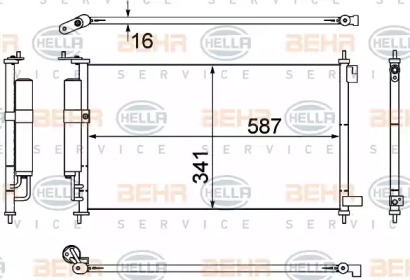 Конденсатор BEHR HELLA SERVICE 8FC 351 307-791