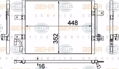 Конденсатор BEHR HELLA SERVICE 8FC 351 309-301