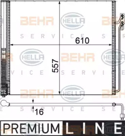 Конденсатор BEHR HELLA SERVICE 8FC 351 309-341