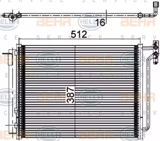 Конденсатор BEHR HELLA SERVICE 8FC 351 309-541